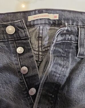 Levi's  Wedgie Straight Jeans - Black Wash